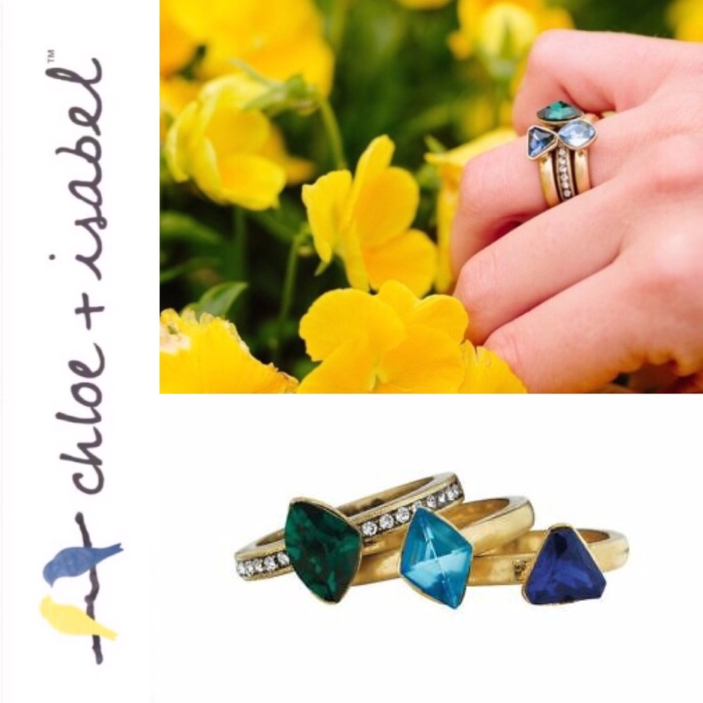 3️⃣Set 🆕 Le Rococo Stackable Rings c+i R052BG-6 - Picture 6 of 8